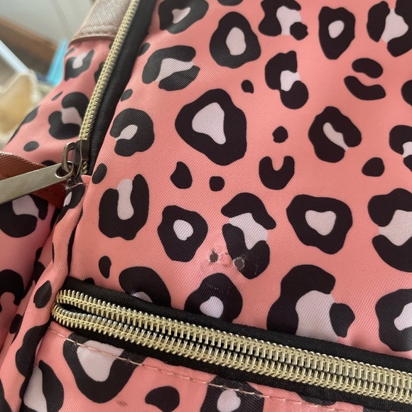 Leopard Print Pink Backpack - Picture 7 of 10